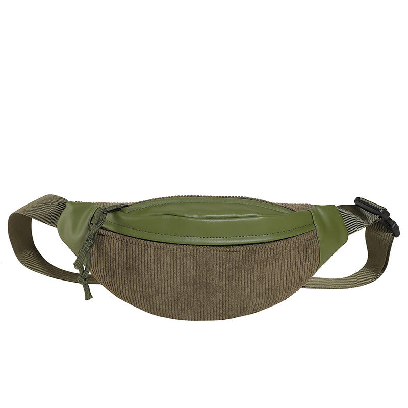 Season New High-end Special-interest Design Corduroy Crossbody Bag