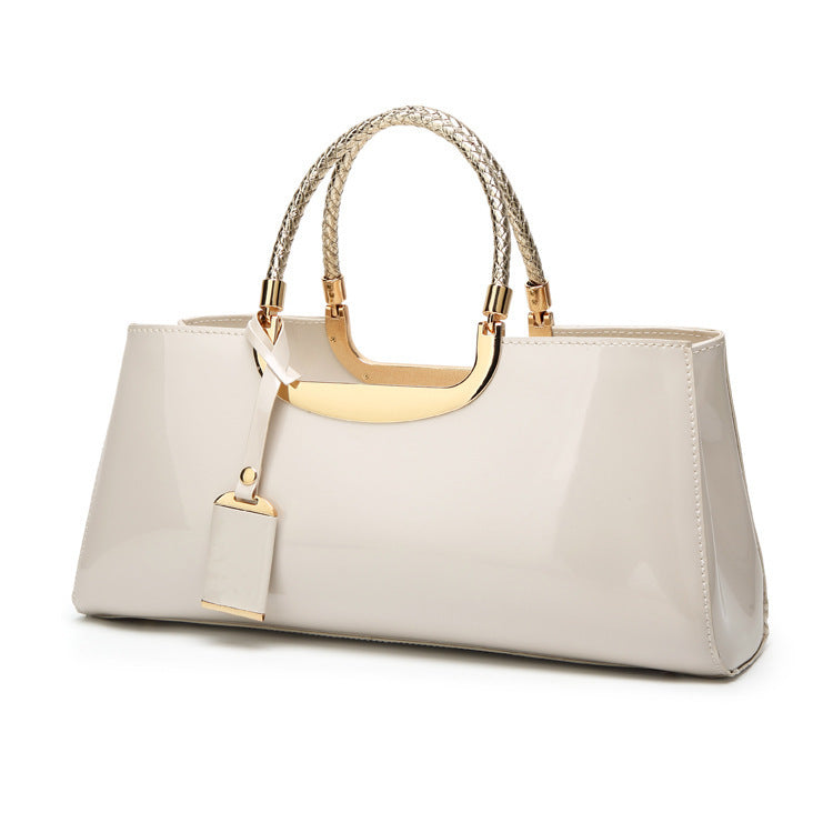 Women's patent leather bag