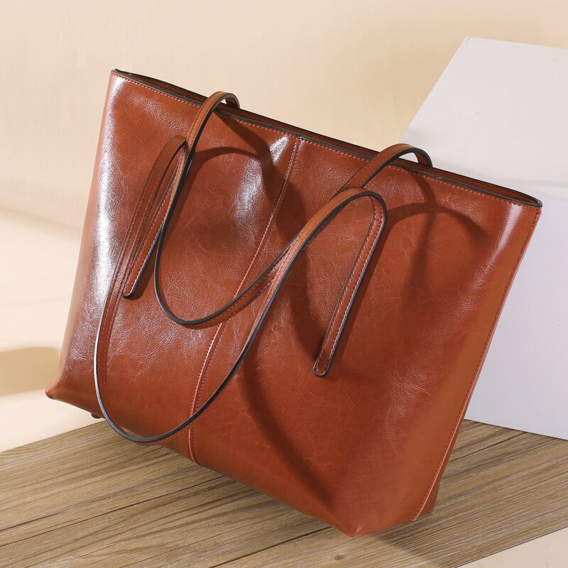 New Women's Fashion Shoulder Cowhide Large Capacity Women's Bag