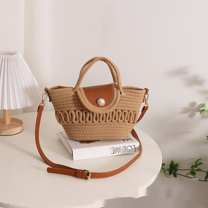 Weaving Hollow Crossbody All-matching Women's Bag