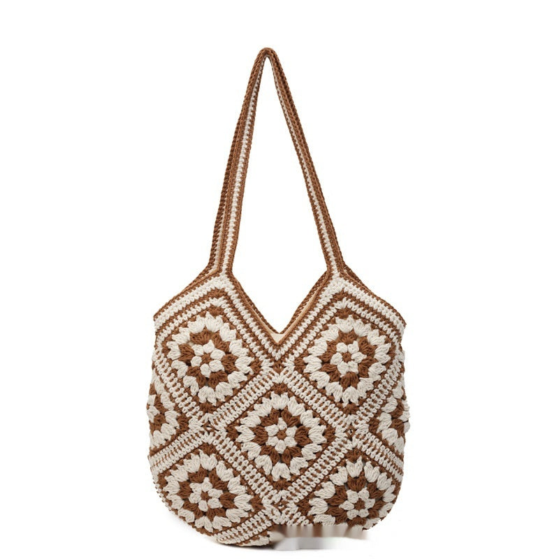 Ethnic Style Retro Large Capacity Hand-woven Tote Bag