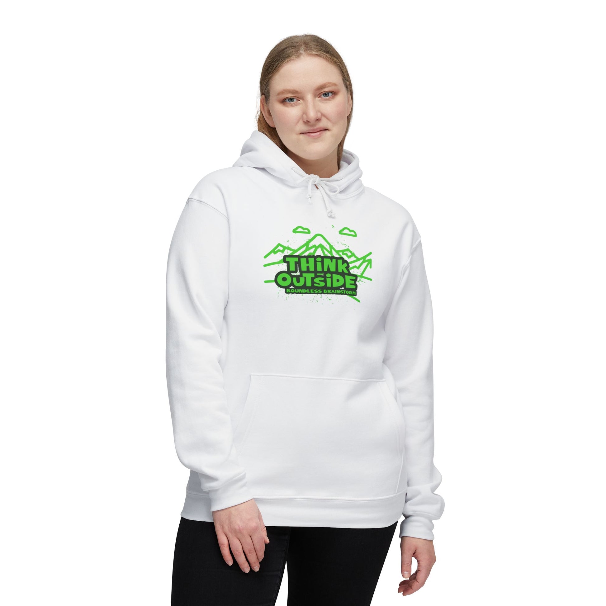 Think Outside Hooded Sweatshirt, Made in US