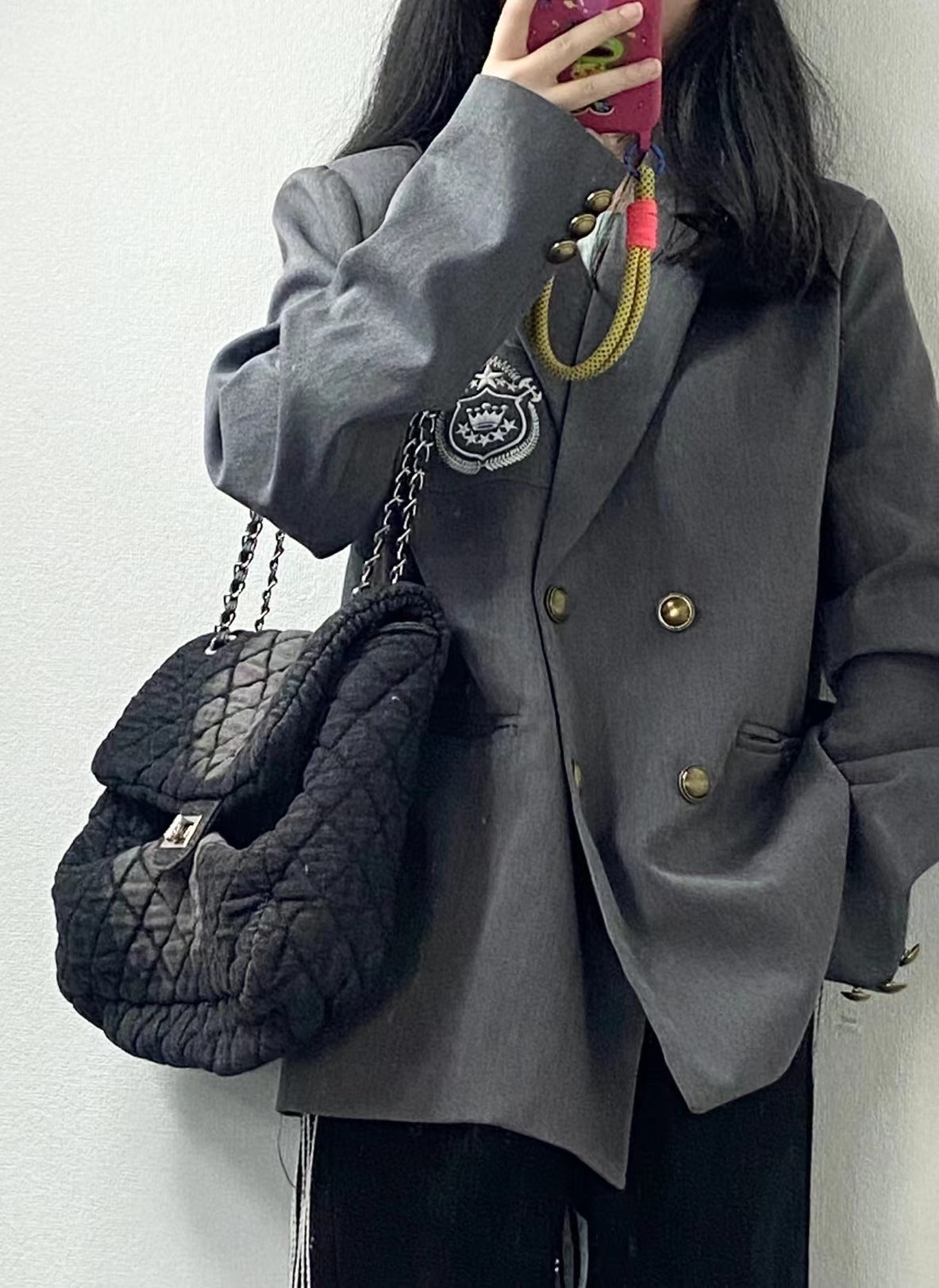 Ink Dyeing Denim Hobo Bag