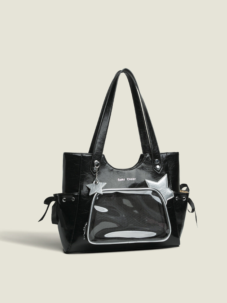 Niche Sweet Transparent Japanese Tote Bag For Women