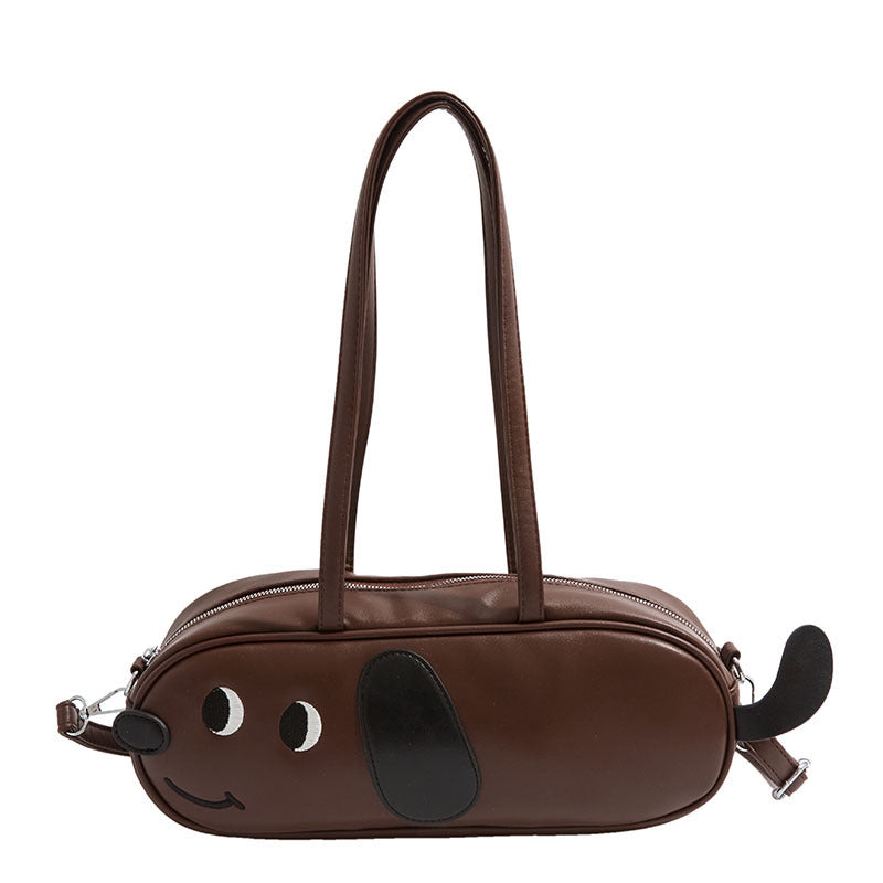 Sausage Dog Pack One Shoulder Retro Frosted Crossbody Bag