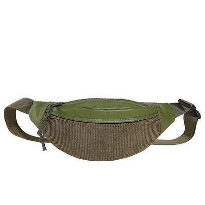 Season New High-end Special-interest Design Corduroy Crossbody Bag