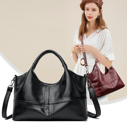 Soft Leather Handbag Women's Lightweight And Large Capacity Crossbody Bag