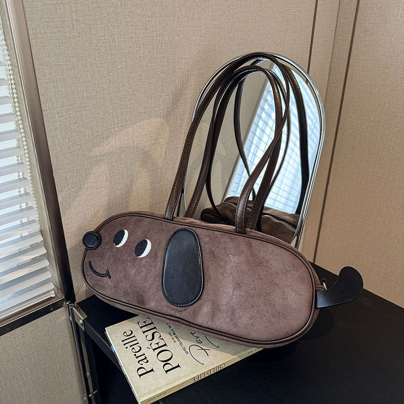 Sausage Dog Pack One Shoulder Retro Frosted Crossbody Bag