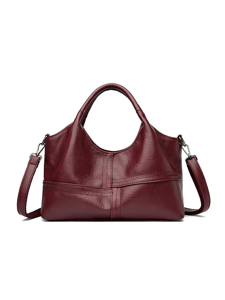 Soft Leather Handbag Women's Lightweight And Large Capacity Crossbody Bag