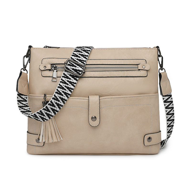 Retro Washed Leather Shoulder Messenger Bag