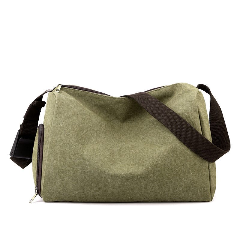 Retro Canvas Sports Gym  Large-capacity Crossbody Bag