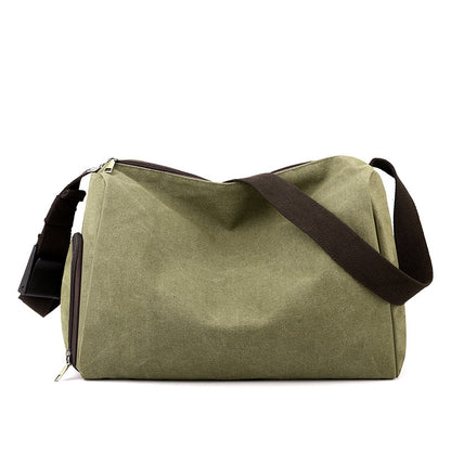 Retro Canvas Sports Gym  Large-capacity Crossbody Bag
