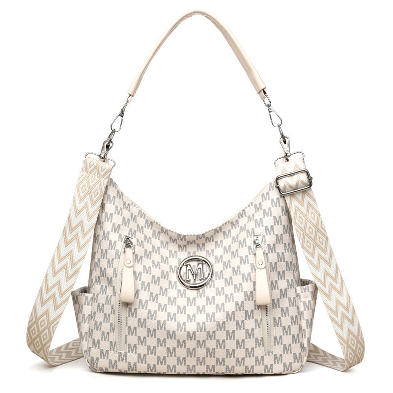 Retro Simple Printed Shoulder Messenger Bag