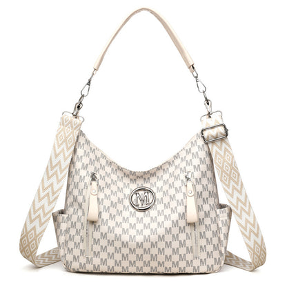 Retro Simple Printed Shoulder Messenger Bag