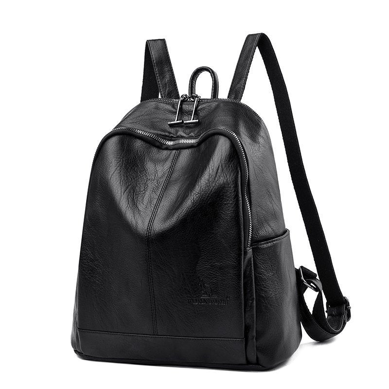 Women's Fashion Simple Sheepskin Pattern Backpack