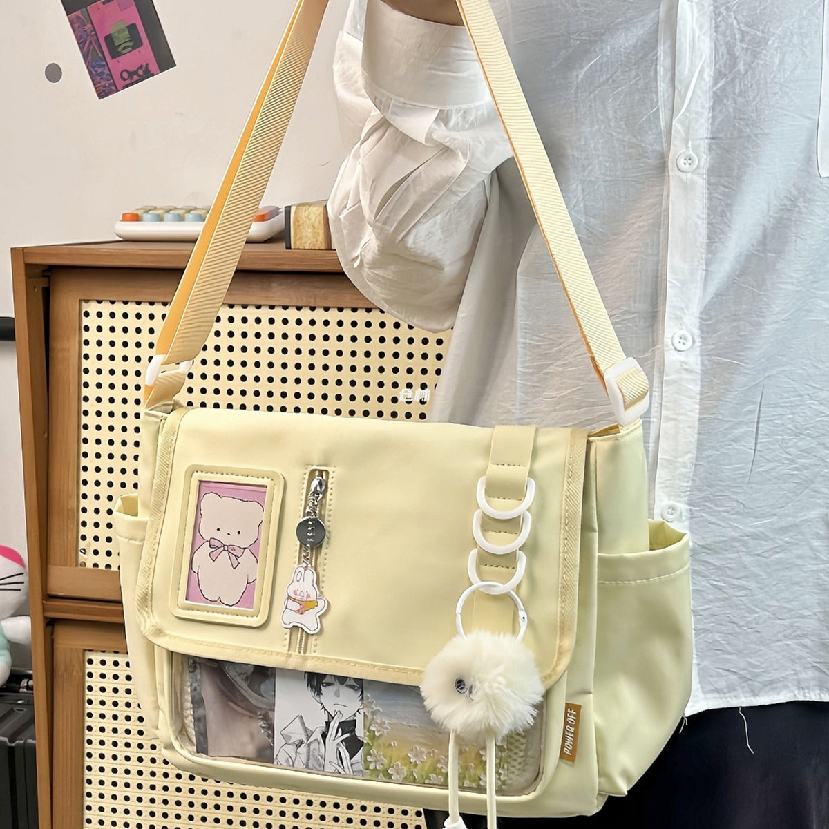 Canvas Handbag Casual All-match Waterproof Lightweight Crossbody Bag