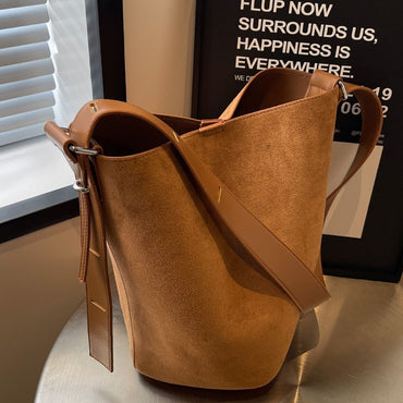 Women's Large Capacity Bag All-match Retro Frosted One Shoulder Crossbody