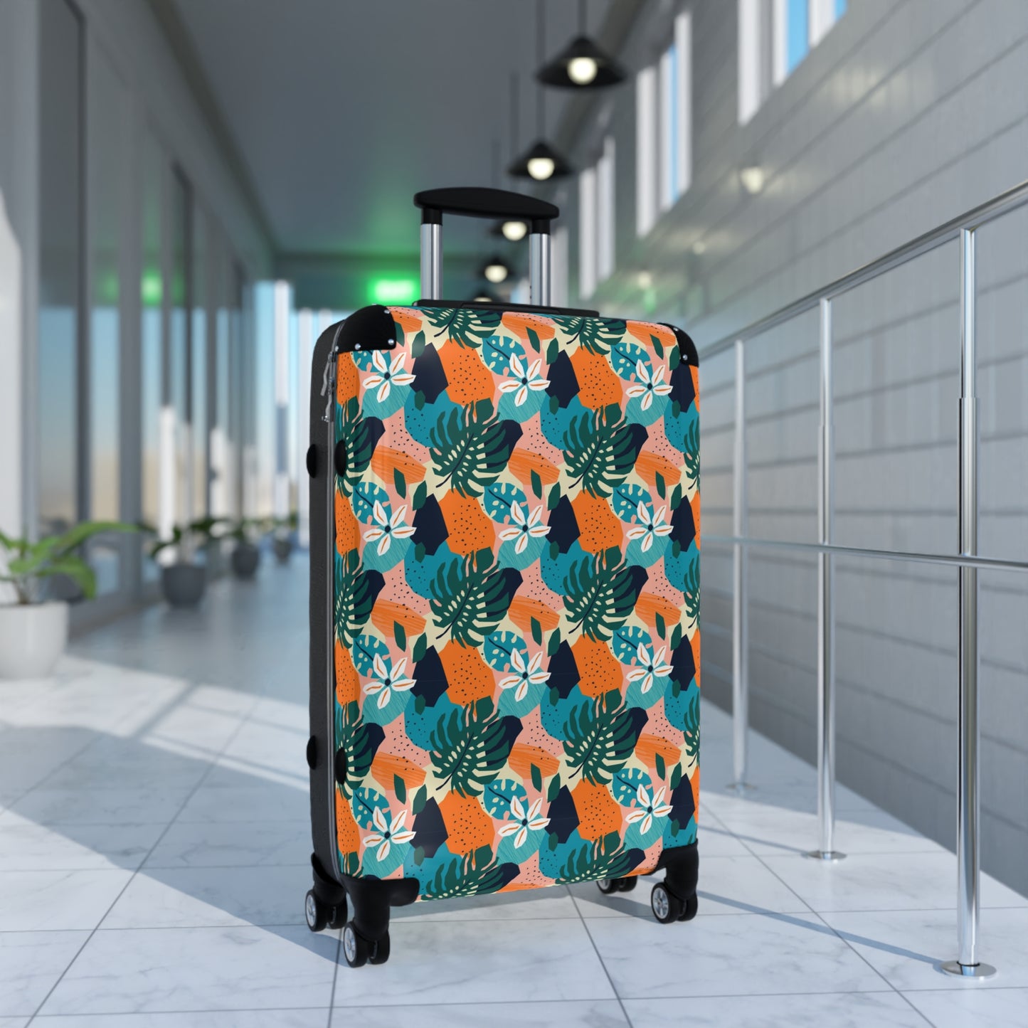 Graphic Leaf Suitcase