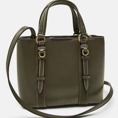 Women's Olive Green Mini City Portable Messenger Bag