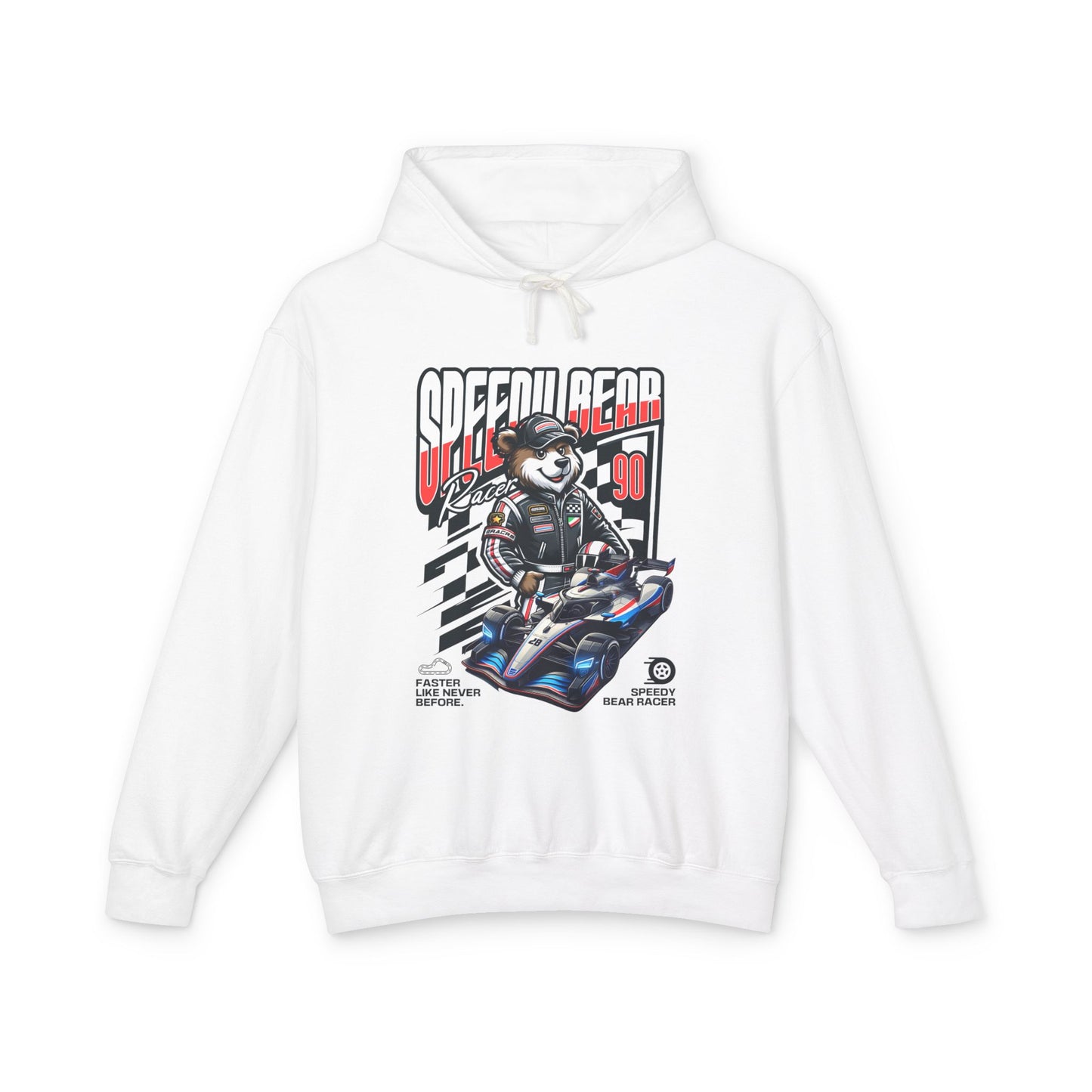 Speedy Bear Racer Lightweight Hooded Sweatshirt