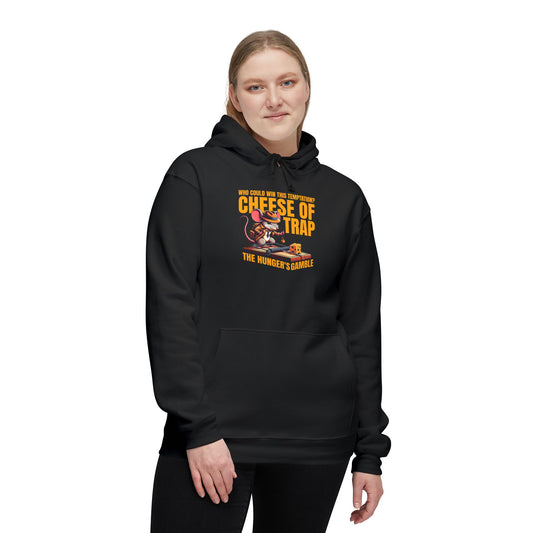 Mouse Gamble Cheese Trap Travel Rat Adventure  Hooded Sweatshirt, Made in US