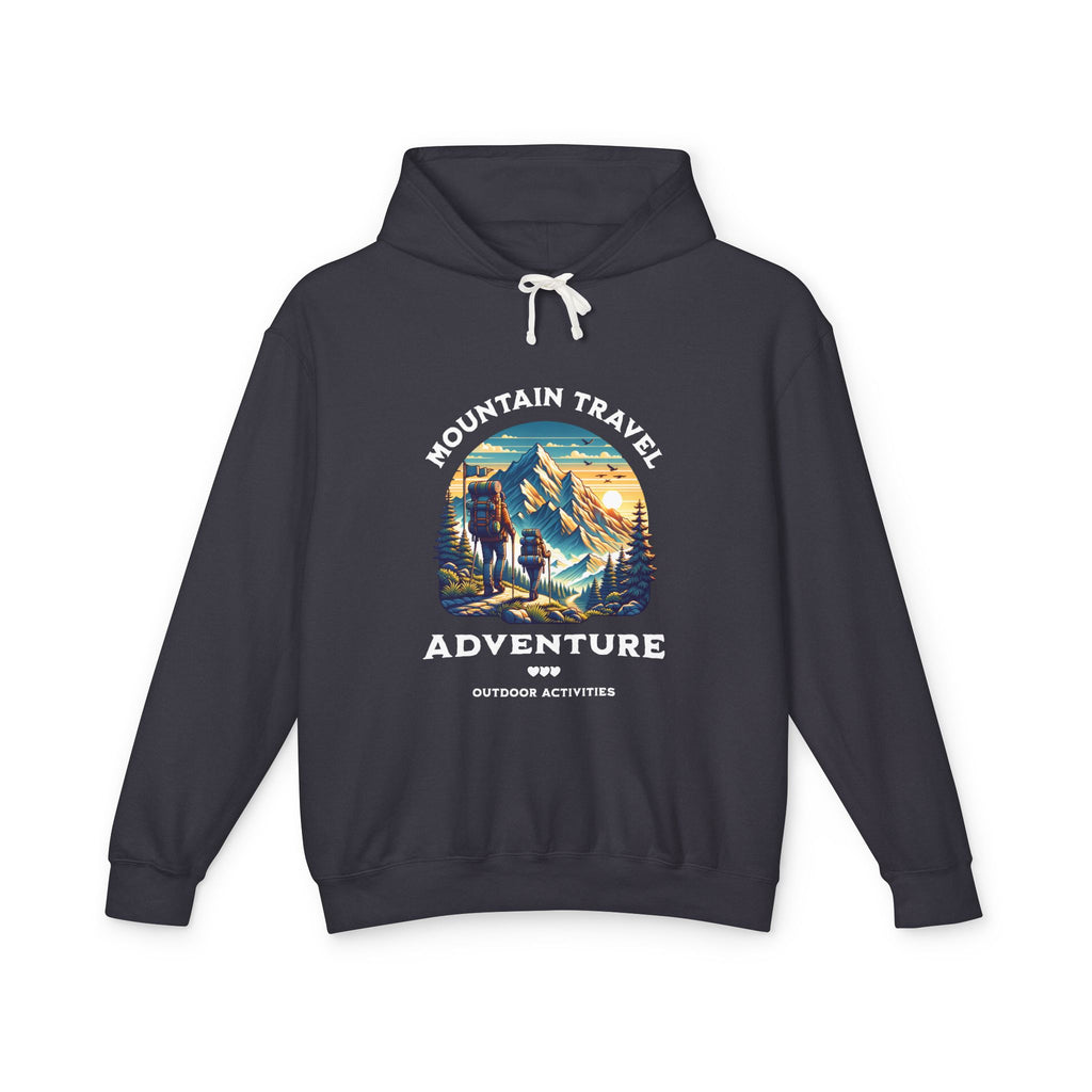Mountain Travel Adventure  Lightweight Hooded Sweatshirt