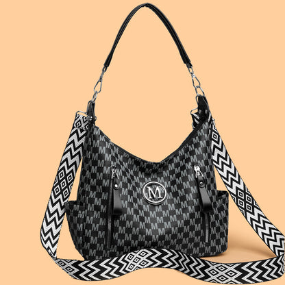 Retro Simple Printed Shoulder Messenger Bag