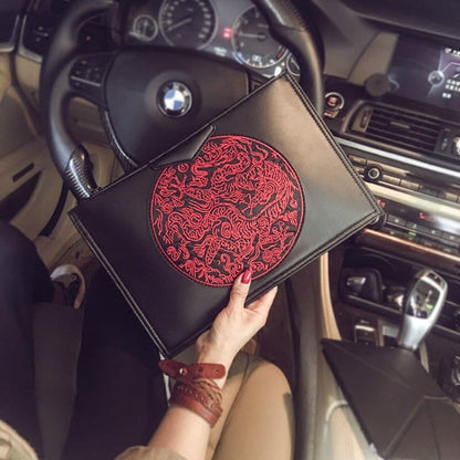 Retro contrast color envelope bag