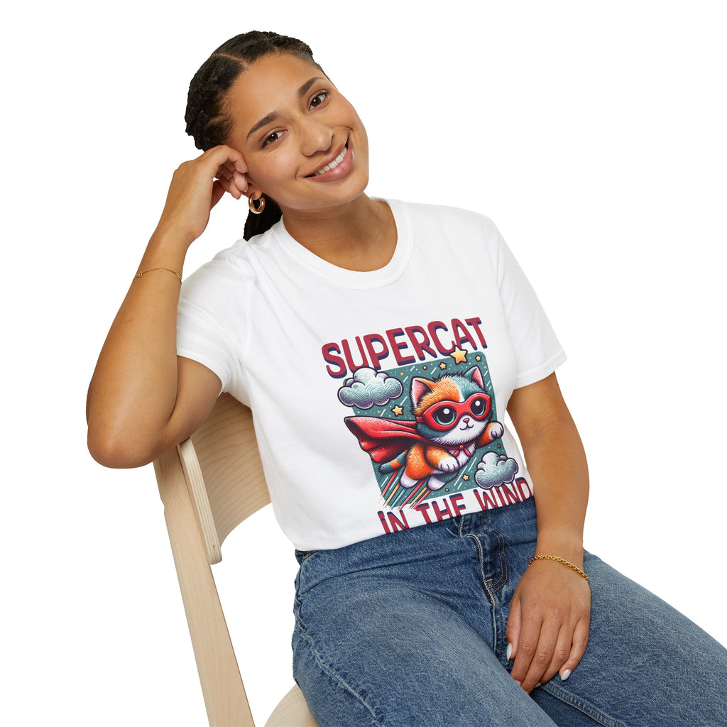 Supercat on the wind Softstyle T-Shirt