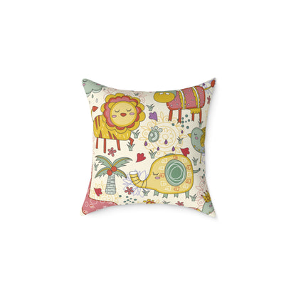 Pillow Cover - Jungle Animals Print