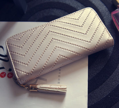 Korean fashion long wallet simple multi-card wallet