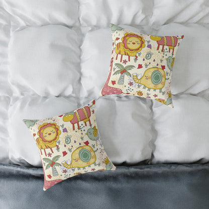 Pillow Cover - Jungle Animals Print