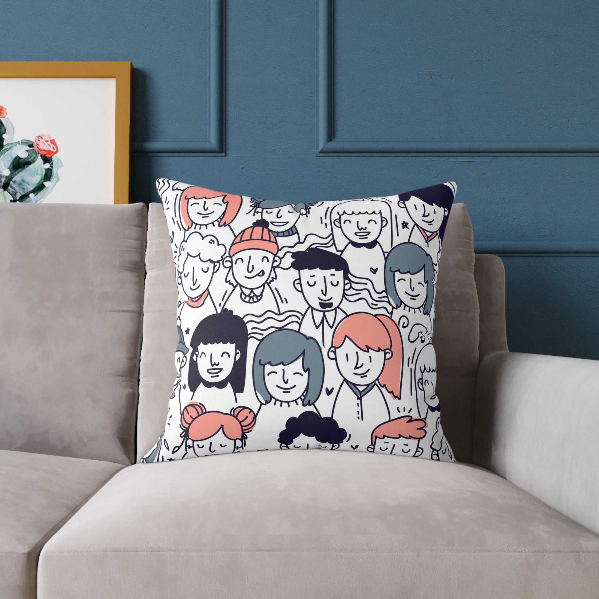 Canvas Pillow - Youth People Design