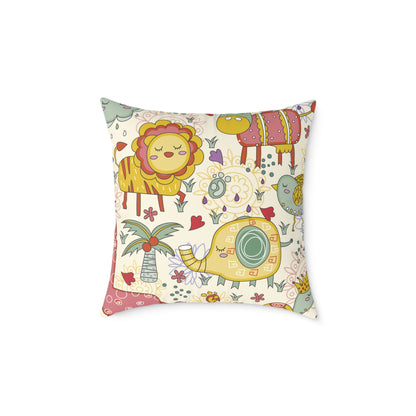 Pillow Cover - Jungle Animals Print