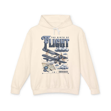 The Birth of Flight  Lightweight Hooded Sweatshirt