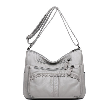 Large Capacity Multi-compartment Middle-aged And Elderly Women's Cross-body Bag Casual Small Square Bag