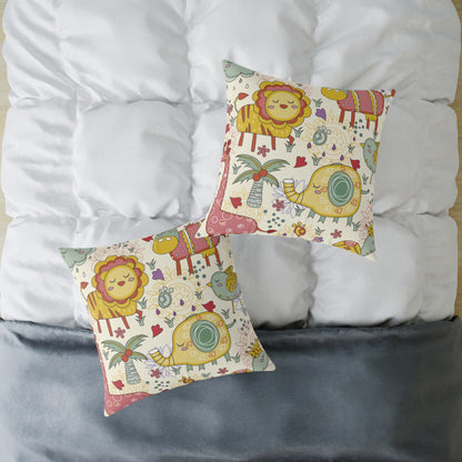 Pillow Cover - Jungle Animals Print