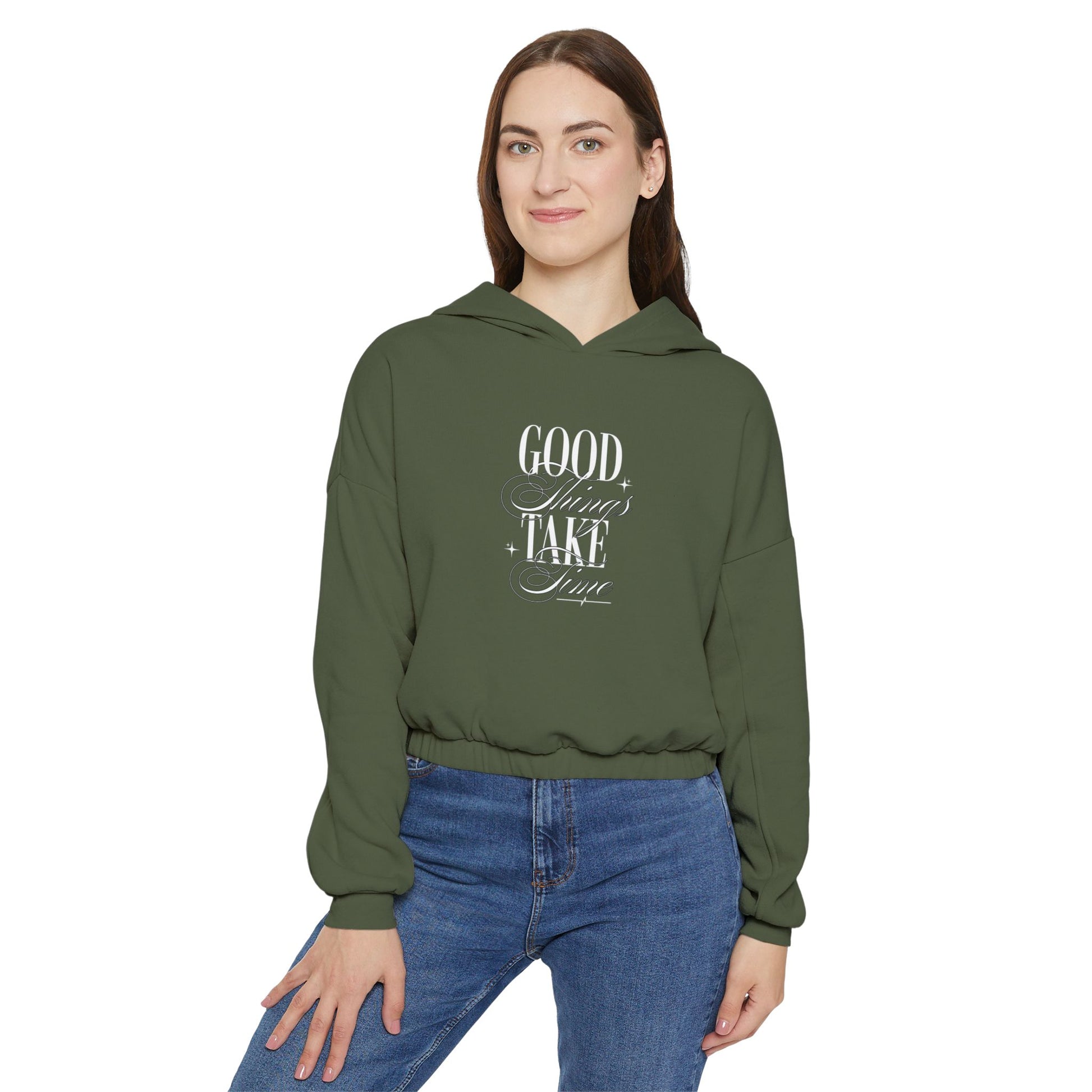Good Vibe Cinched Bottom Hoodie