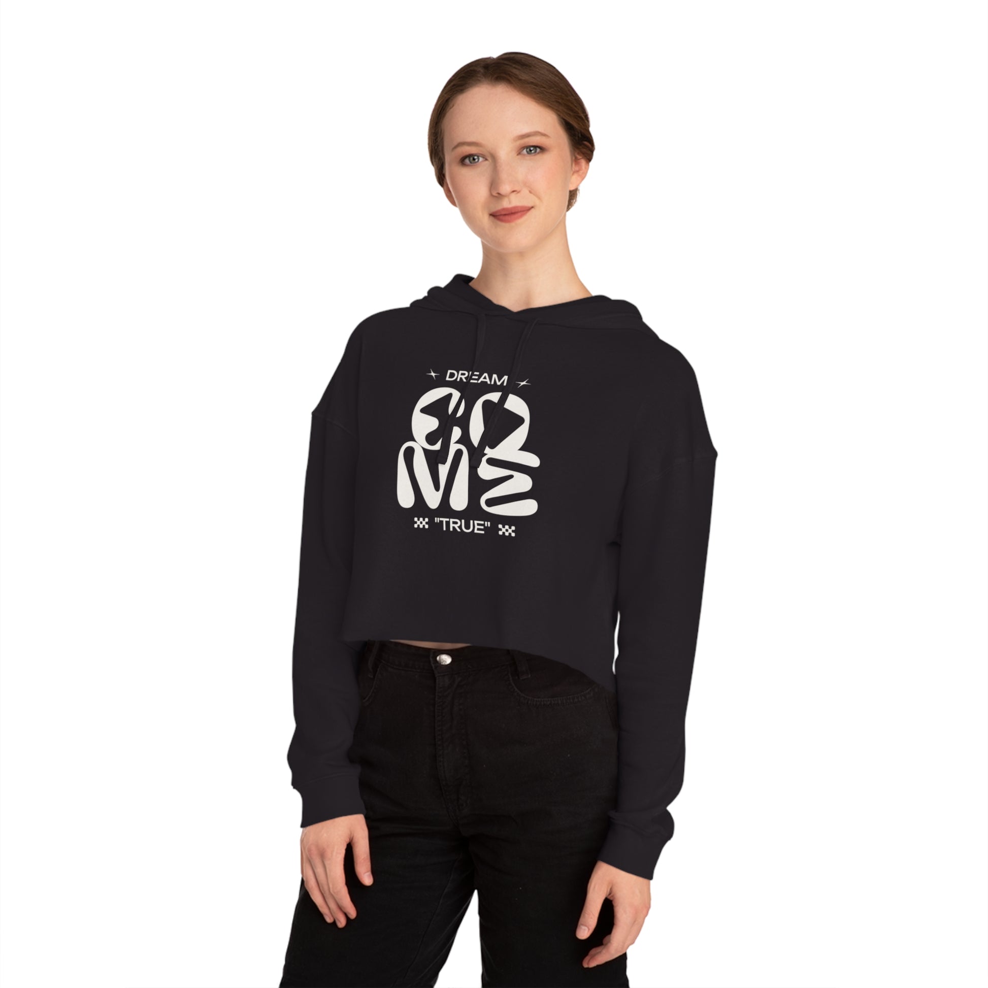 Dream Come True  Cropped Hooded Sweatshirt