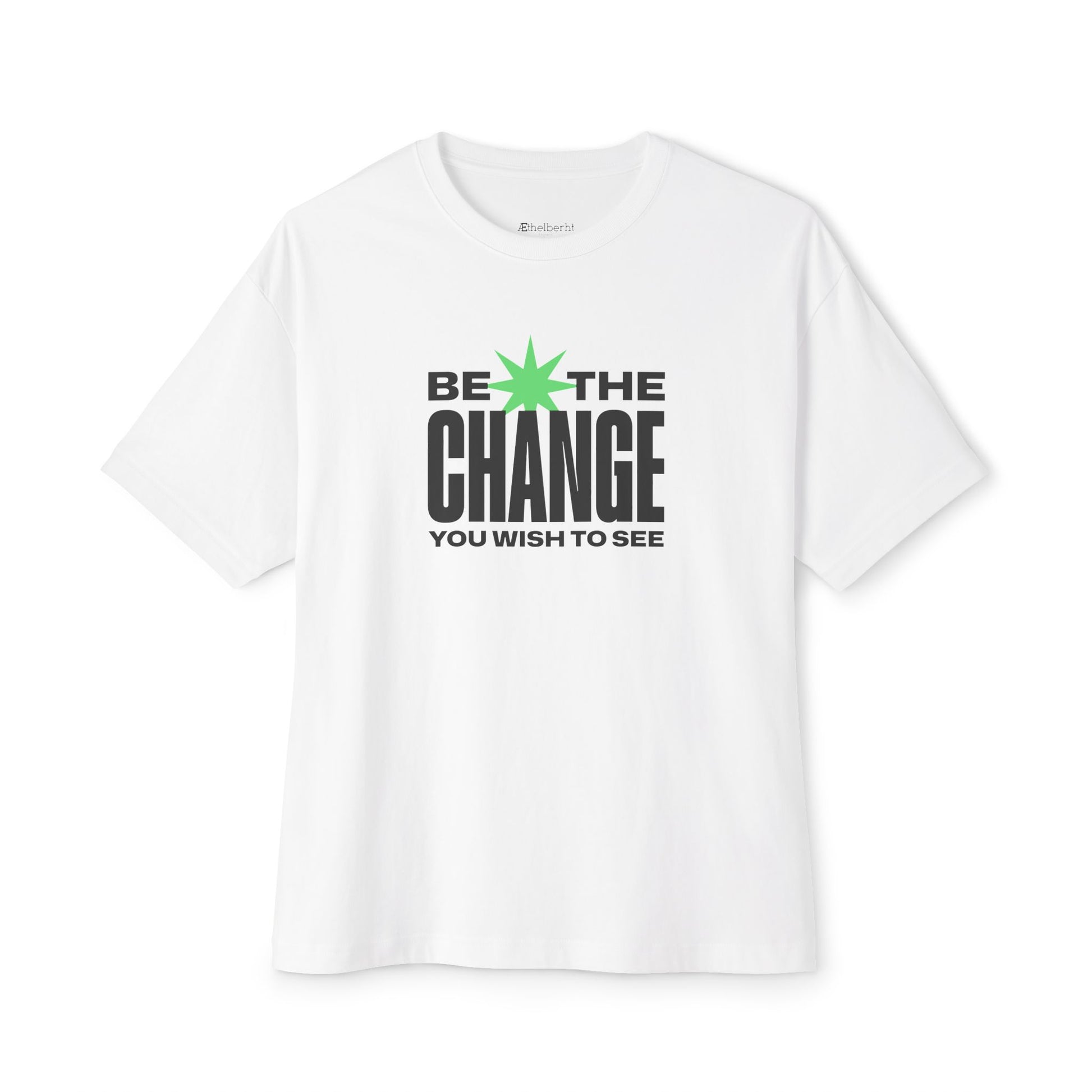 Be The Change Tote Bag  Oversized Boxy Tee
