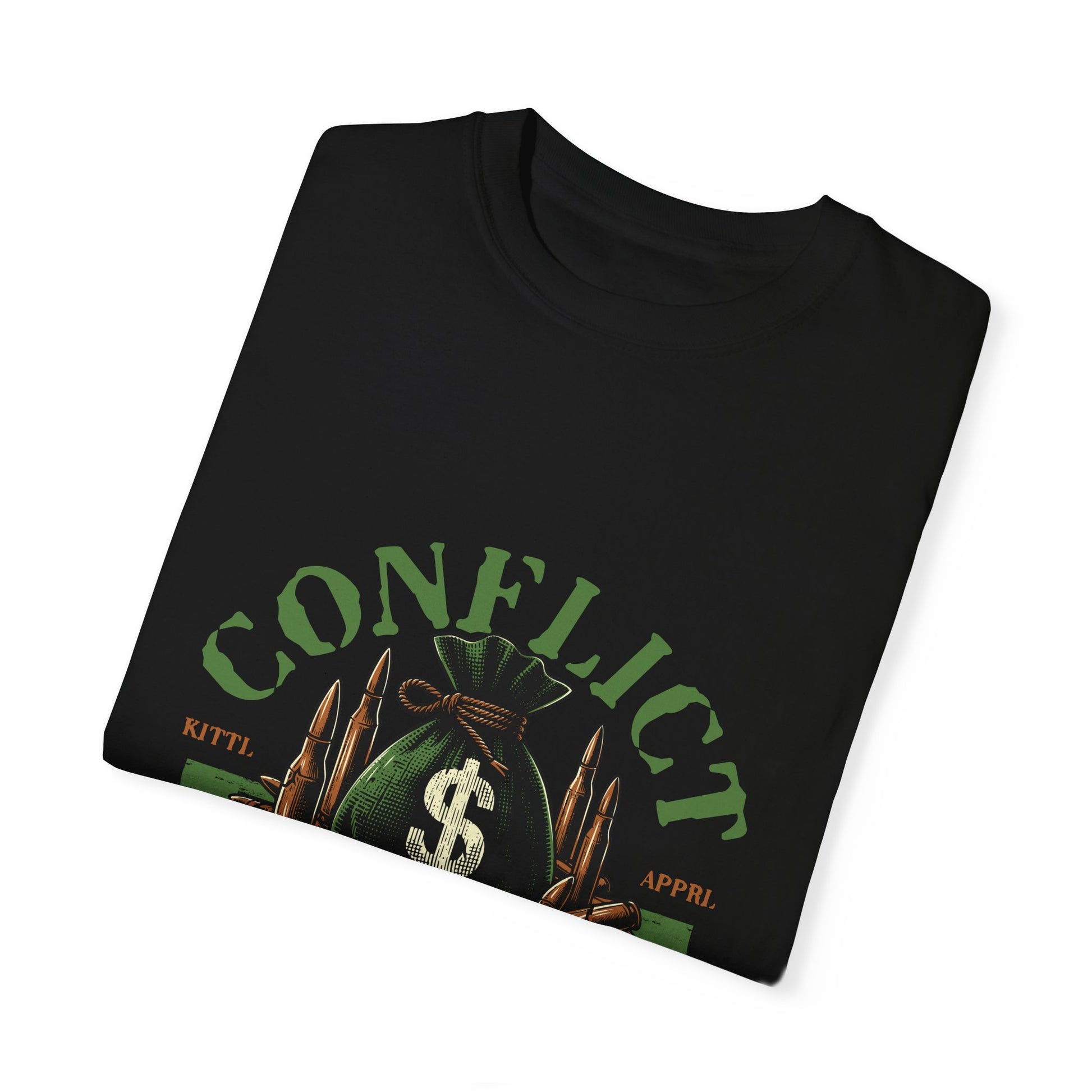 Money Bag and Bullet  Garment-Dyed T-shirt