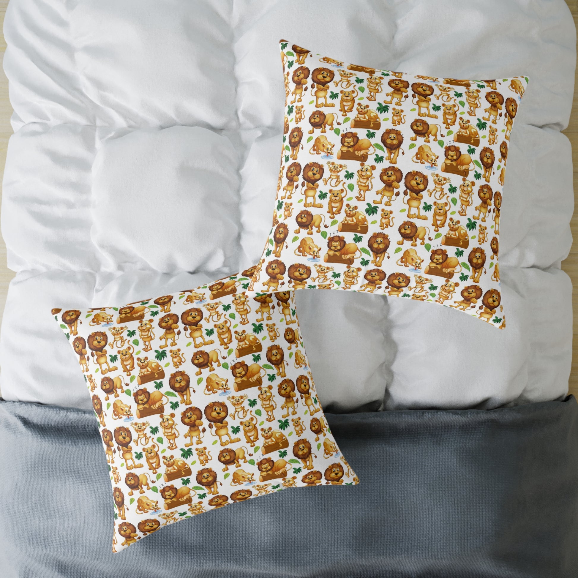 Canvas Pillow - Animals Cartoon Design