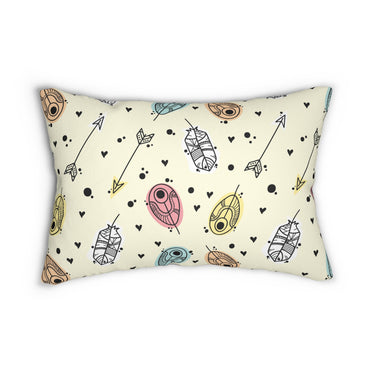 Lumbar Pillow - Cute Hand Work Design