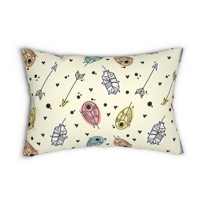 Lumbar Pillow - Cute Hand Work Design