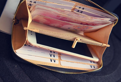 Korean fashion long wallet simple multi-card wallet