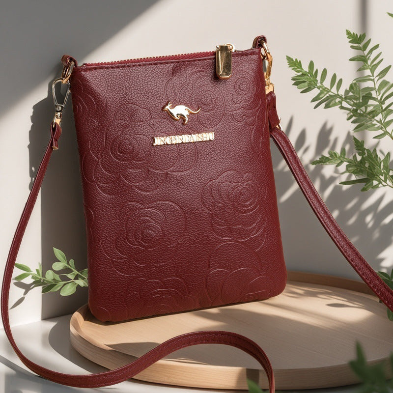 Fashion Popular Flower Light Luxury Shoulder Messenger Bag