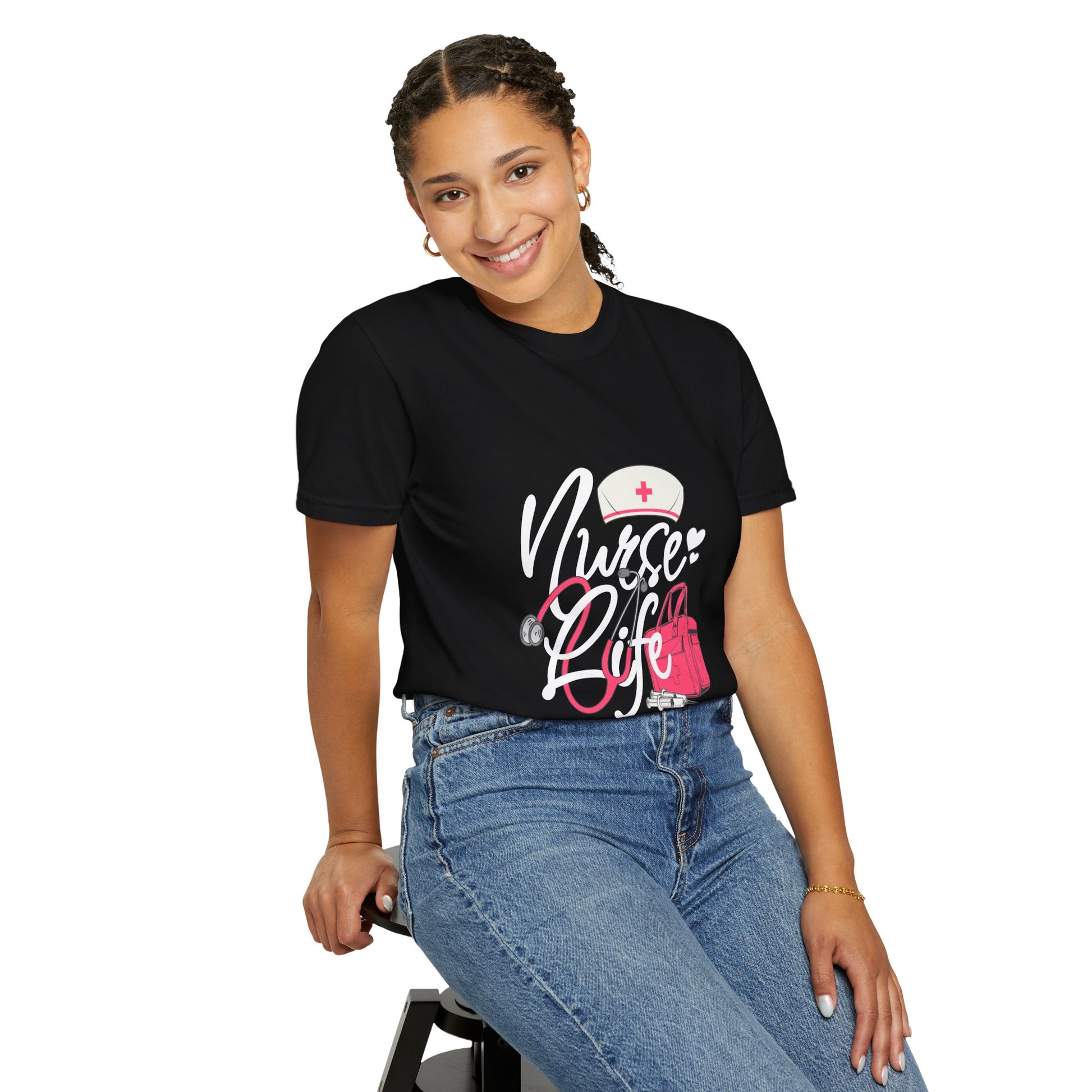 Nurse Life Garment-Dyed T-shirt
