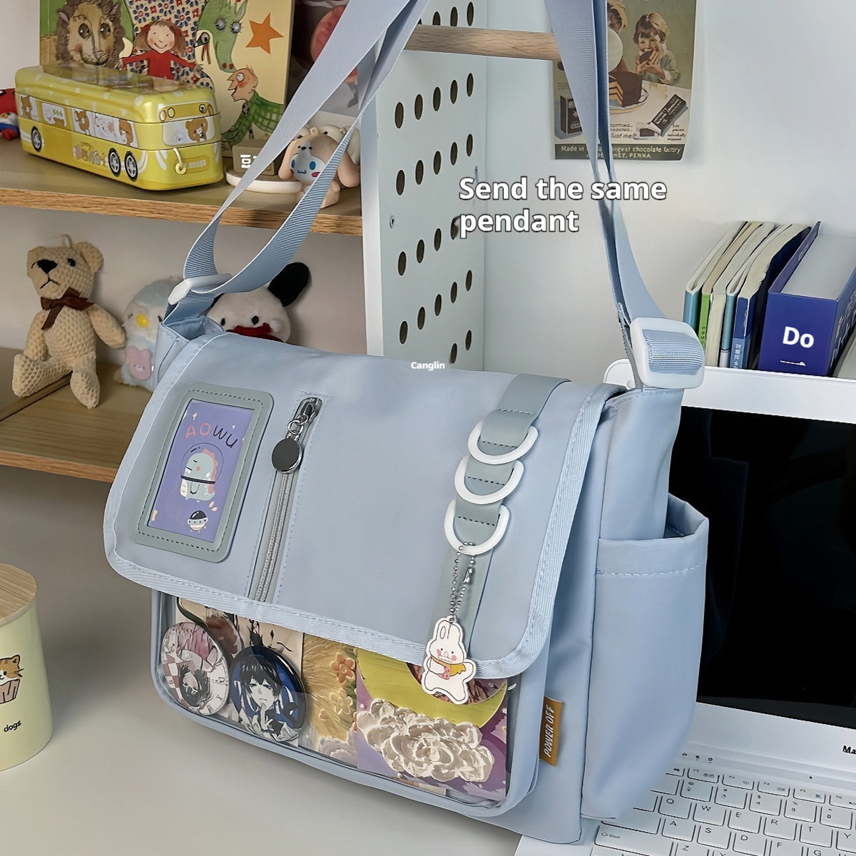 Canvas Handbag Casual All-match Waterproof Lightweight Crossbody Bag