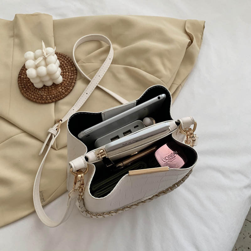 Shoulder bag fashion western style bucket bag