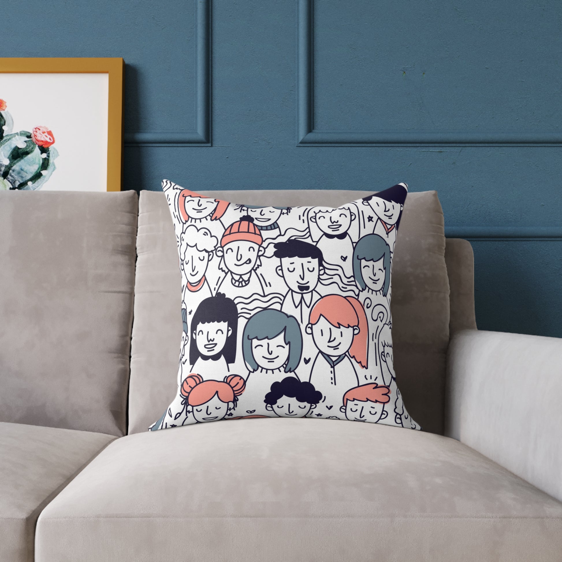Canvas Pillow - Youth People Design